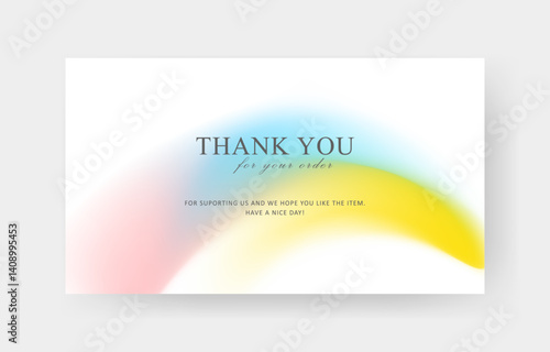 thank you card template, customer business card, aesthetic greeting template, printable custom small business card	