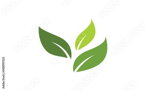 Nature leaf ecology vegan concept Logo illustration v.116