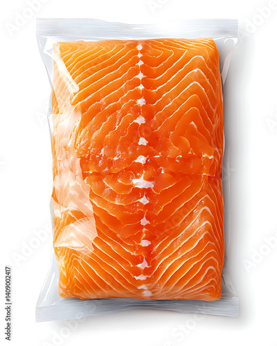 Obraz na płótnie salmon in various forms and production processes, from raw cuts and packaging to cooking, serving, and seafood industry scenes. Generative AI Illustration w salonie