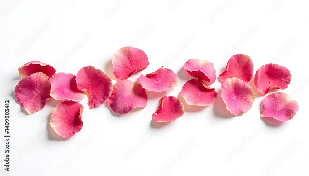 A line of scattered rose petals. The petals are a vibrant pink with yellow hues, creating a delicate and romantic effect. They are arranged in a linear pattern, suggesting a sense of order and beauty. A line of scattered rose petals. The petals are a vibrant pink with yellow hues, creating a delicate and romantic effect. They are arranged in a linear pattern, suggesting a sense of order and beauty.