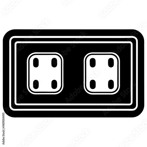 Electrical outlet with four prong receptacle