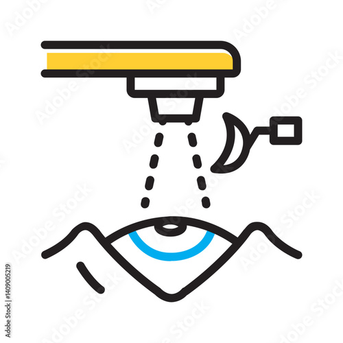 Vector multi color icon for Lasik