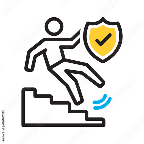 Vector multi color icon for General liability