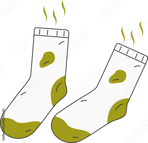 Illustration of Smelly Dirty Socks
