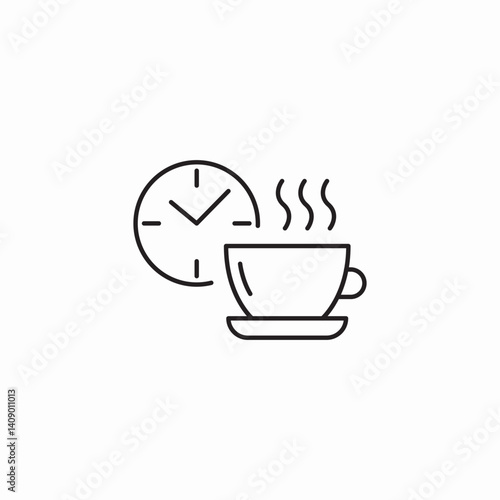 coffee time icon sign vector