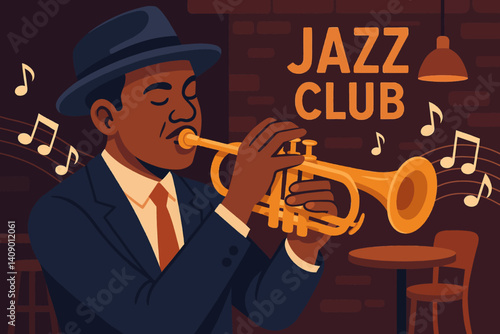Flat music scene highlighting live jazz performance