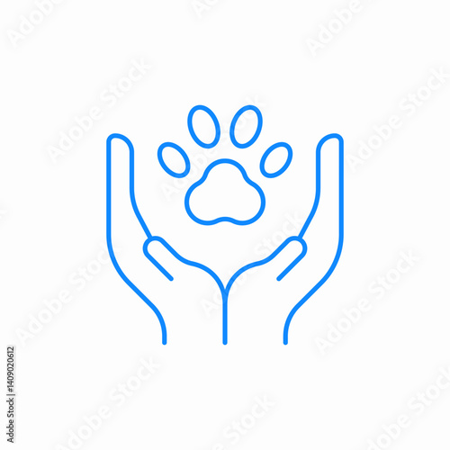 animal pet care icon sign vector