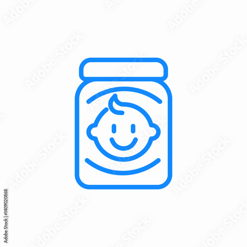 baby food icon sign vector