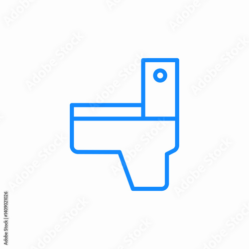 bathroom toilet icon sign vector