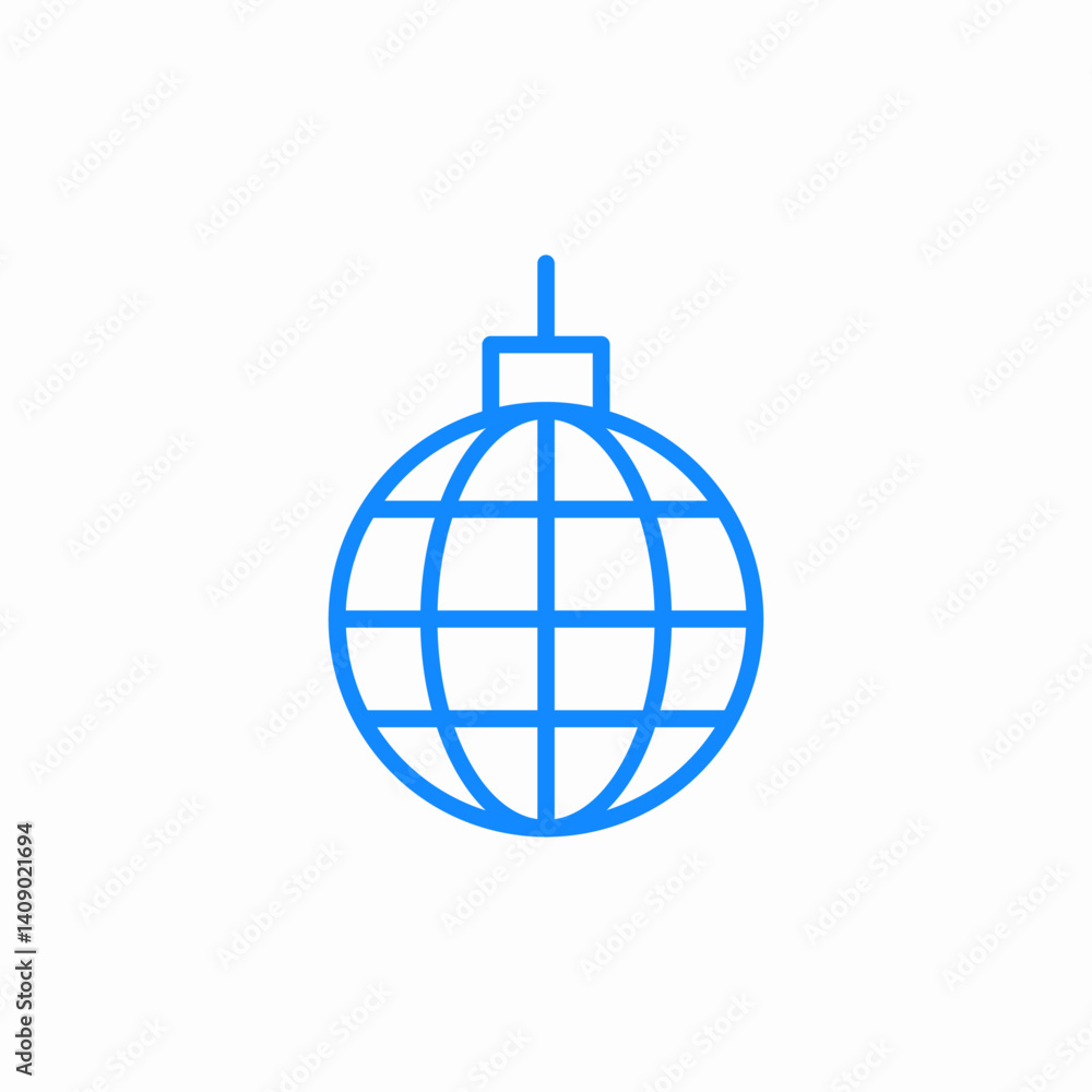 disco ball icon sign vector disco ball icon sign vector