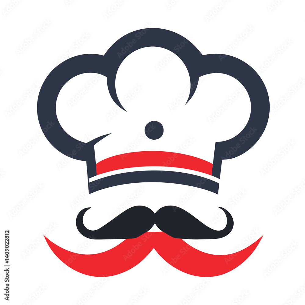 Fototapeta premium Chef icon logo design vector illustration