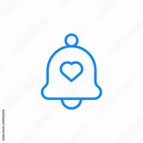 heart notification messages icon sign vector