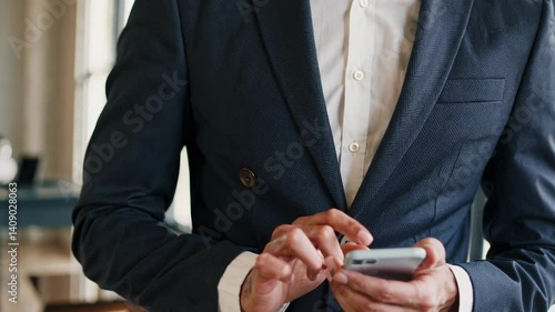 The Businessman with Smartphone