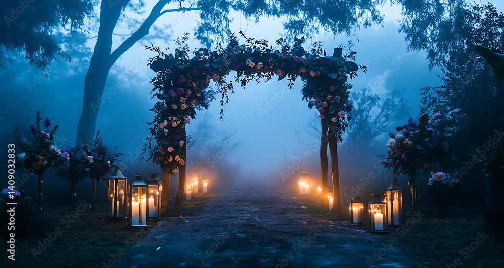 Luxurious wedding scenes in elegant natural and architectural settings, surrounded by florals, candlelight, and evolving romantic atmospheres...