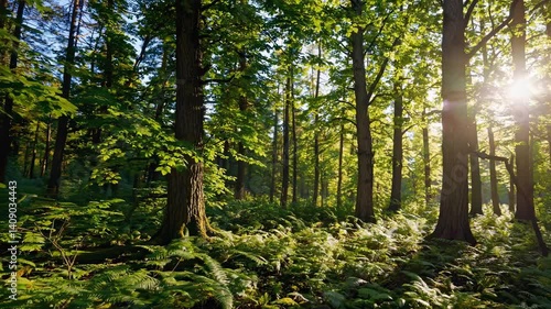 The Sunlit Forest Pathway