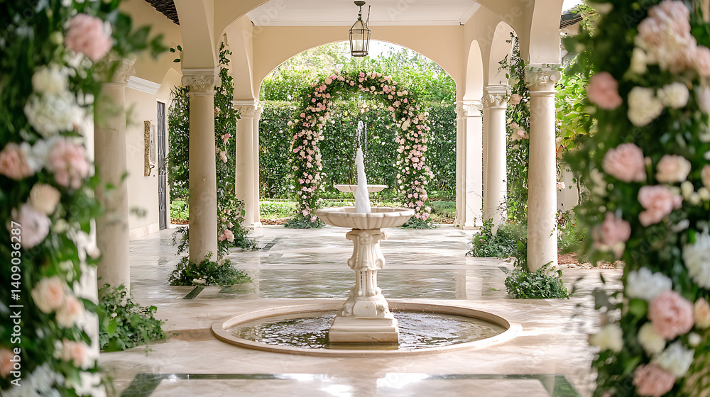 Luxurious wedding scenes in elegant natural and architectural settings, surrounded by florals, candlelight, and evolving romantic atmospheres...