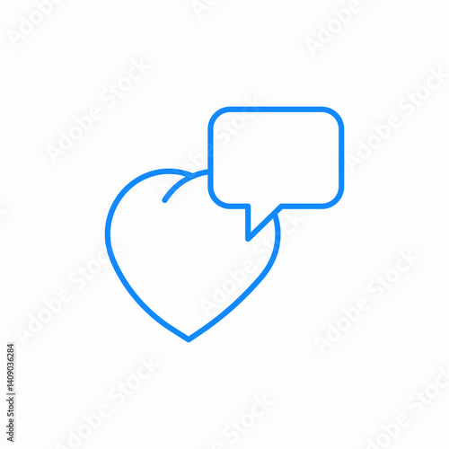 heart notice icon sign vector