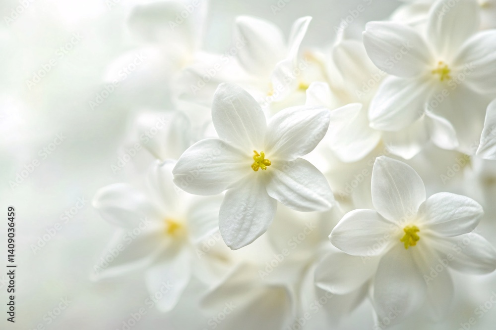 Fototapeta premium Close-up of delicate white flowers