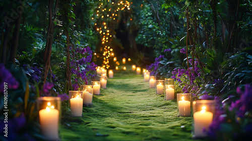 Obraz na płótnie Luxurious wedding scenes in elegant natural and architectural settings, surrounded by florals, candlelight, and evolving romantic atmospheres... w salonie