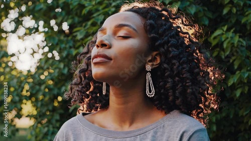 The Woman in Nature's Embrace