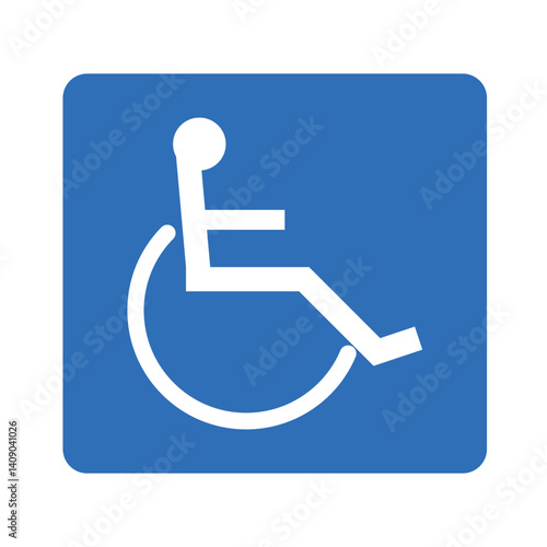 標識イメージイラスト　車椅子マーク