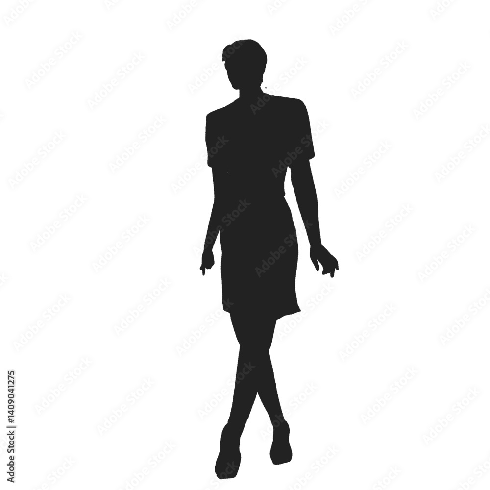Fototapeta premium silhouette of a business woman