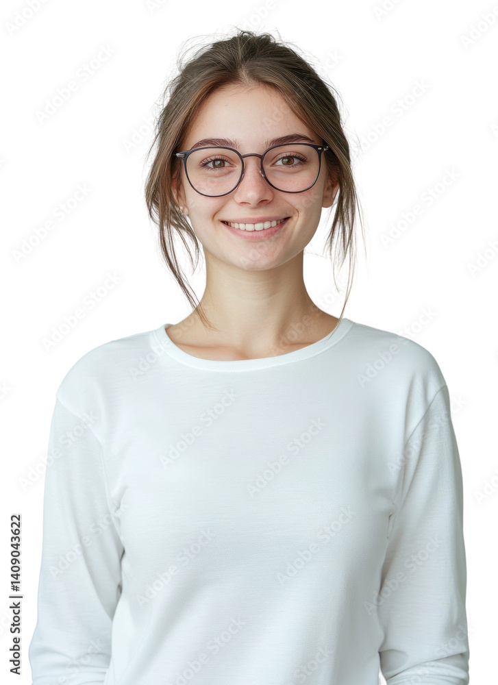 Fototapeta premium PNG Portrait glasses photography background.