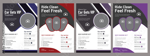 Creative car wash car detailing and rental flyer,Auto detailing service,bubbles, clean, shine, care, tire, technology,business advertising banners, and social media posts,Car Wash poster templates.
