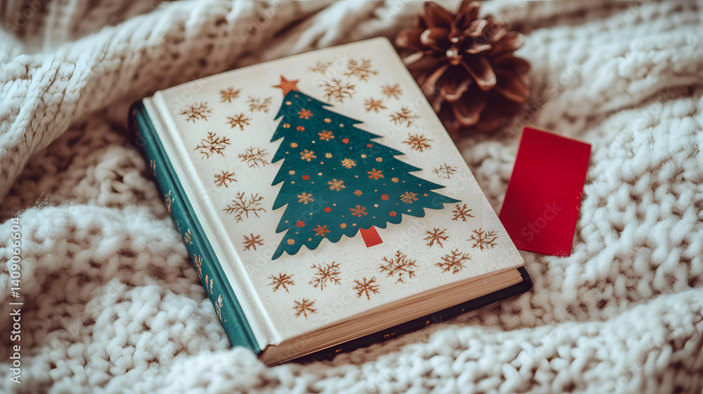 Fototapeta premium Minimalist Christmas,christmas, decoration, christmas tree,holiday, xmas,winter, decorations, celebration, presents,gift, Santa Claus,ornaments,new year,december,seasonal,gift