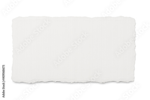 white  torn paper texture blank page copy space image PNG on a transparent background