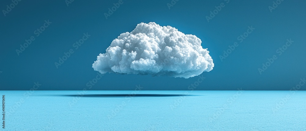 Cloud on a Teal Plain Cloud on a Teal Plain