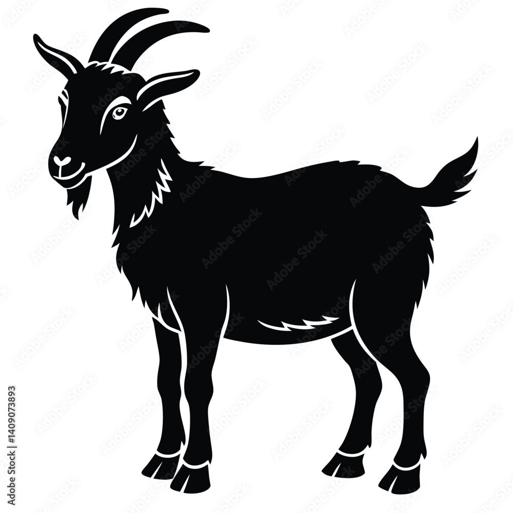 Obraz premium goat vector