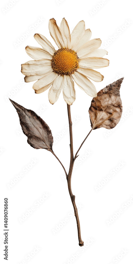 Obraz premium PNG Daisy flower leaves leaf.