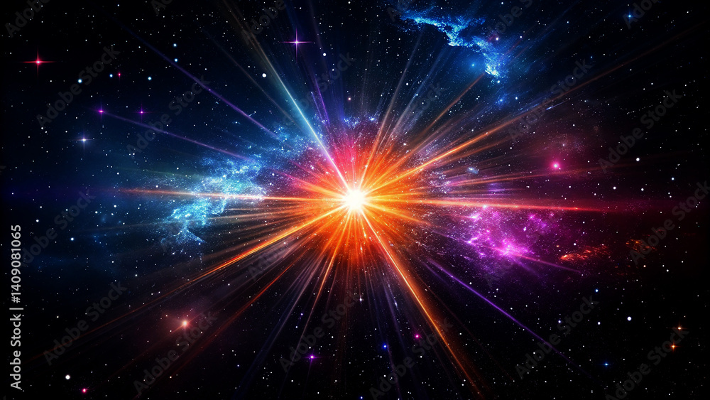 Obraz premium Cosmic Symphony: The Radiance of the Universe