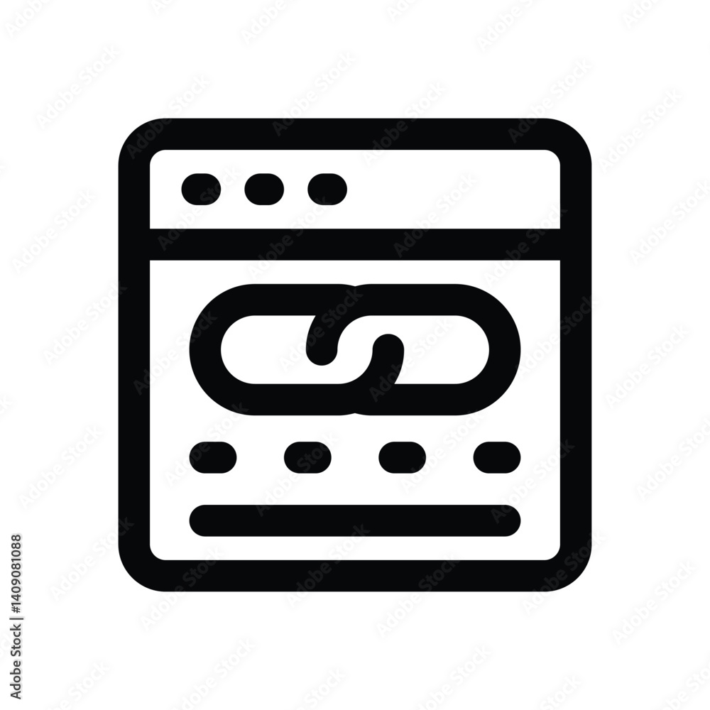 link website line icon. Clean and minimalist vector icon for websites, mobile apps, presentations, and logos. Fully scalable and customizable for any project. link website line icon. Clean and minimalist vector icon for websites, mobile apps, presentations, and logos. Fully scalable and customizable for any project.