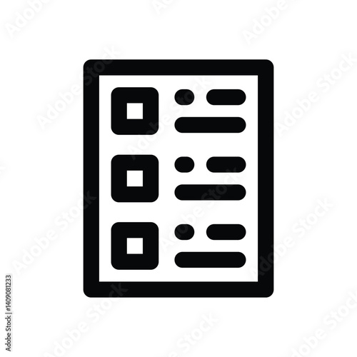 list line icon. Clean and minimalist vector icon for websites, mobile apps, presentations, and logos. Fully scalable and customizable for any project.
