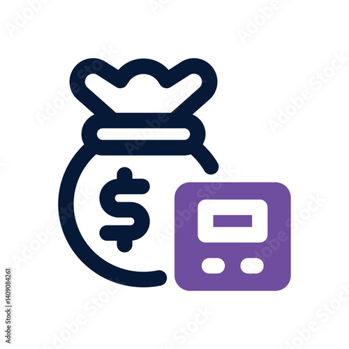 capital dual tone icon. Sleek and modern vector icon for websites, mobile apps, marketing materials, and corporate design. Fully scalable and ready to use.