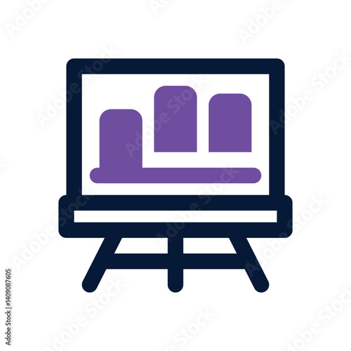 presentation dual tone icon. Sleek and modern vector icon for websites, mobile apps, marketing materials, and corporate design. Fully scalable and ready to use.