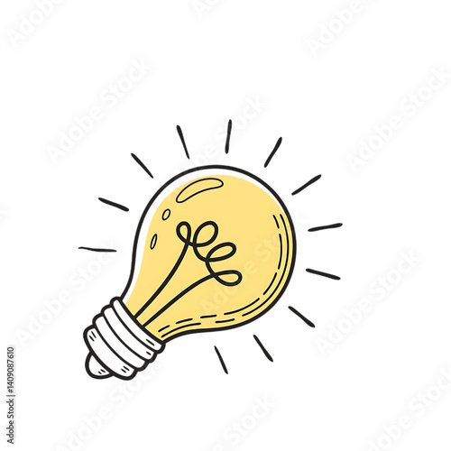 light bulb with idea