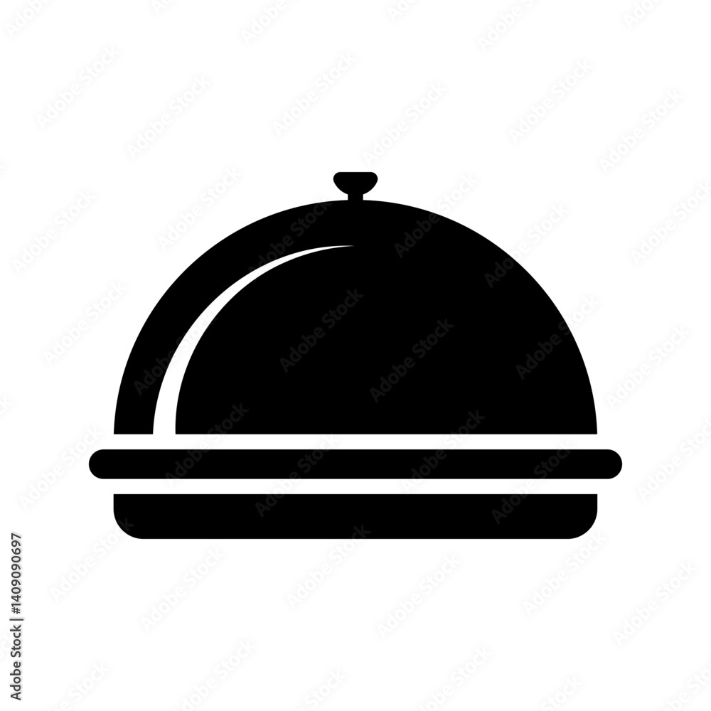 cloche icon. Serving icon. Dish icon. Restaurant icon. Covered food isolated on white background. Restaurant cloche sketch icon for infographic, website or app. cloche icon. Serving icon. Dish icon. Restaurant icon. Covered food isolated on white background. Restaurant cloche sketch icon for infographic, website or app.