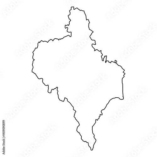 Ukraine Ivano Frankivsk Oblast Outline Map region