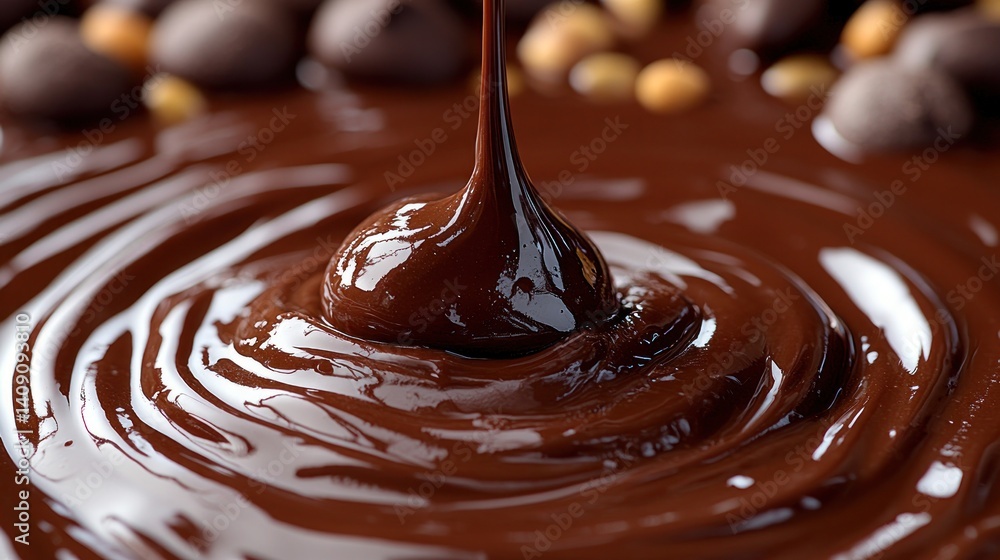 Decadent Chocolate Indulgence: A Symphony of Melted Dark Chocolate Decadent Chocolate Indulgence: A Symphony of Melted Dark Chocolate