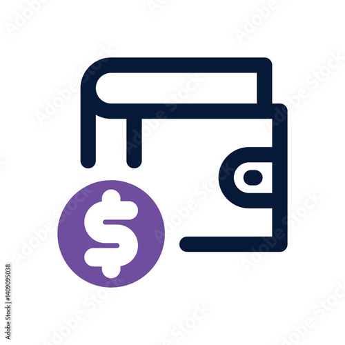 saving financial dual tone icon. Sleek and modern vector icon for websites, mobile apps, marketing materials, and corporate design. Fully scalable and ready to use.