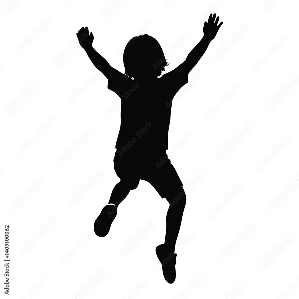 A Child Playing Or Jumping A Child Playing Or Jumping