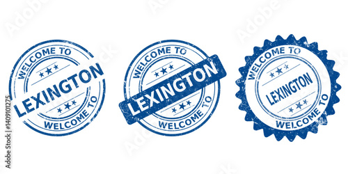 Lexington, blue old stamp sale