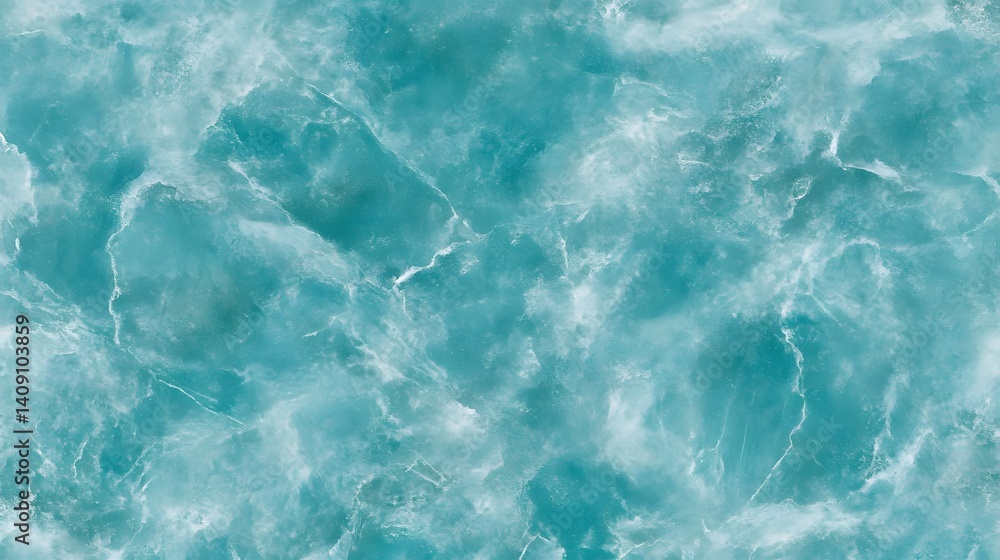 Obraz premium Abstract Teal Marble Texture Background Seamless Pattern Design