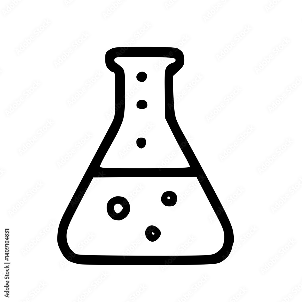 Erlenmeyer Flask Icon - Science and Chemistry Erlenmeyer Flask Icon - Science and Chemistry