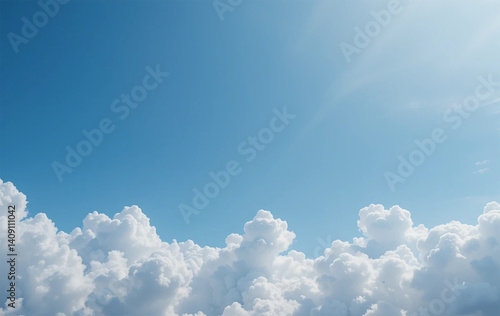 blue sky with clouds