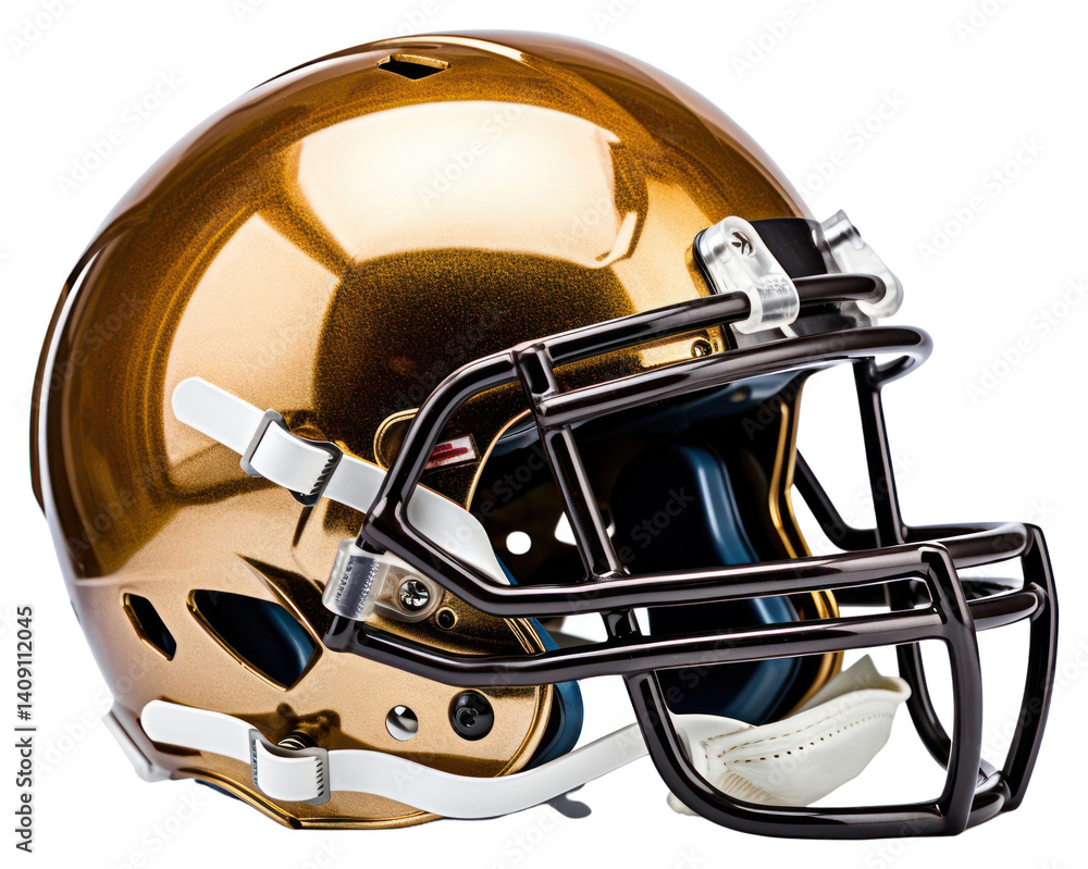 Fototapeta premium PNG Football helmet sports protection.