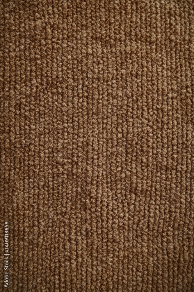 Fototapeta premium Cozy knitted texture in warm mocha tones, perfect for autumn-ins
